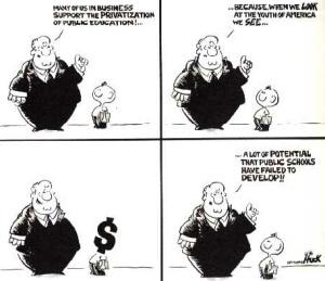 Cartoon: http://www.herinst.org/BusinessManagedDemocracy/education/privatising/EMO.html